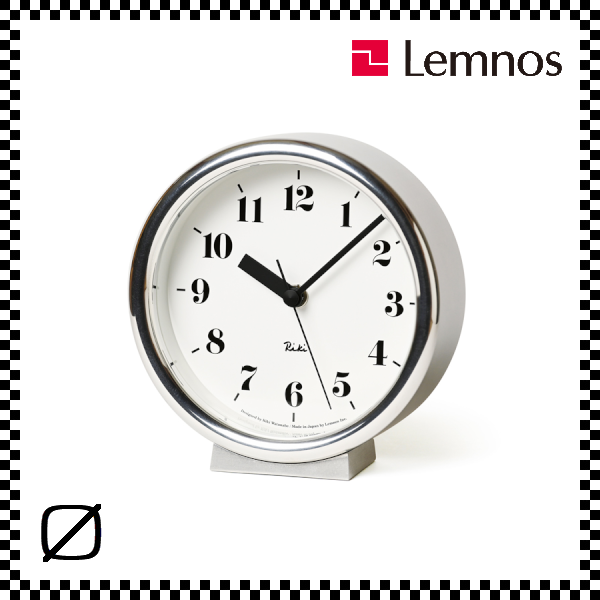 LEMNOS レムノス RIKI ALUMINUIUM CLOCK リキアルミニウムクロック WR06-29 置き時計 W16.0cm/H1 –  the0wares / ザラブウェアズ