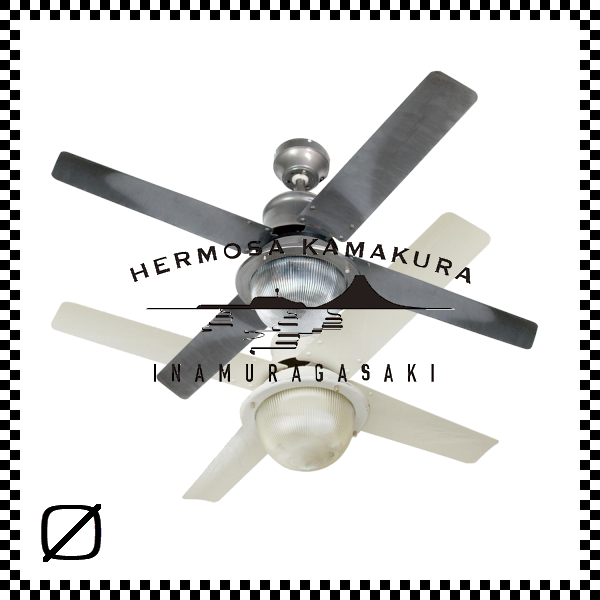 HERMOSA ハモサ VENICE CEILING FAN ベニスシーリングファン CF42-DC003 3カラー 4枚羽 照明付 –  the0wares / ザラブウェアズ