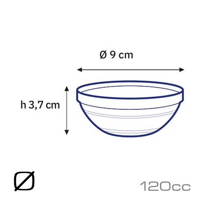 DULAREX デュラレックス リススタックボウル 36cc 70cc 120cc 200cc 310cc 500cc 970cc 強化ガラス 電子レンジ可/食洗機可