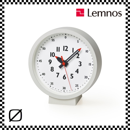 LEMNOS レムノス fun pun clock フンプンクロックフォアテーブル YD18-04 置き時計 W15.0cm/H16.1cm