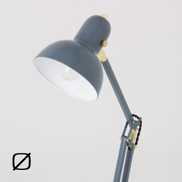 HERMOSA ハモサ CALTON DESK LAMP カールトンデスクランプ FP-006 ブラック シルバー ヴィンテージグレー デスクライト