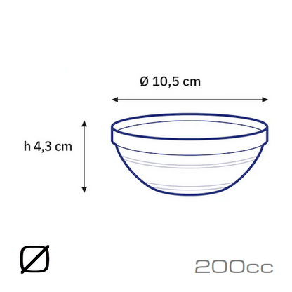 DULAREX デュラレックス リススタックボウル 36cc 70cc 120cc 200cc 310cc 500cc 970cc 強化ガラス 電子レンジ可/食洗機可