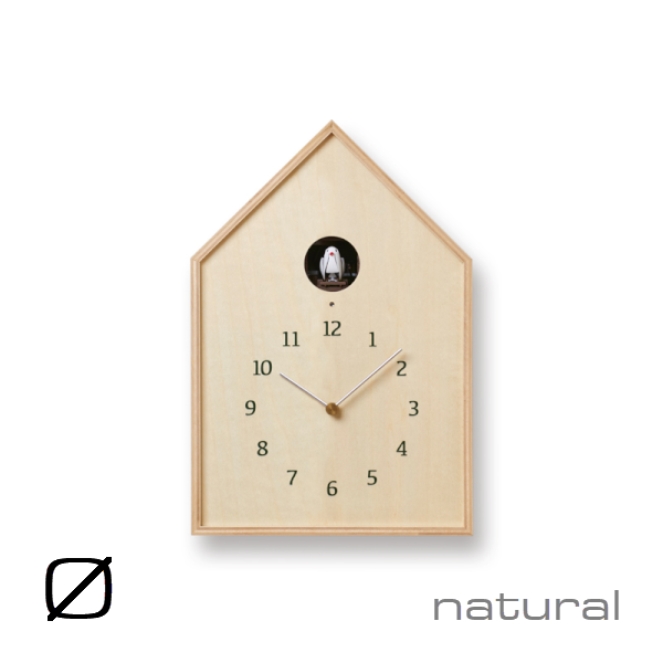 LEMNOS レムノス Birdhouse Clock バードハウスクロック ナチュラル ブラウン NY16-12 カッコー時計 掛け時計 W181/H268mm