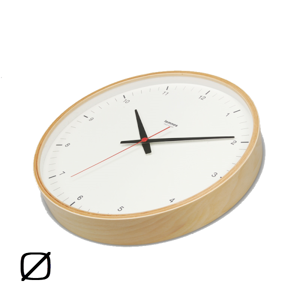 LEMNOS レムノス CASA Plywood clock カーサ プライウッドクロック T1-017(1) 掛け時計 直径30.5cm