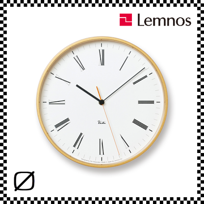 LEMNOS レムノス RIKI ROMAN CLOCK リキローマンクロック WR17-12 掛け時計 直径25.1cm