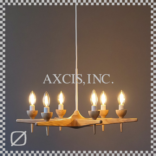 AXCIS,INC. アクシス スロイド ウッドシャンデリア 6灯 HS3467 LED専用 ペンダントライト 天井照明