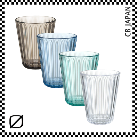 CB JAPAN LS GLASS LSグラス クリア ブルー グレイッシュブラウン タンブラー 270ml Φ82mm AS樹脂製