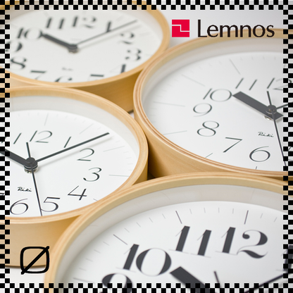 LEMNOS レムノス RIKI CLOCK リキクロック 一部電波時計 掛け時計 直径20.3cm/25.4cm/30.5cm/35.4cm