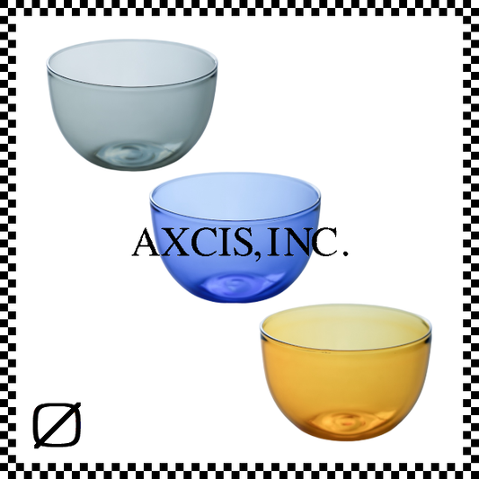 AXCIS アクシス lagom ラゴム ボウル サイズS 620ml イエロー グレー ブルー HS3582 HS3583 HS3584 耐熱ガラス