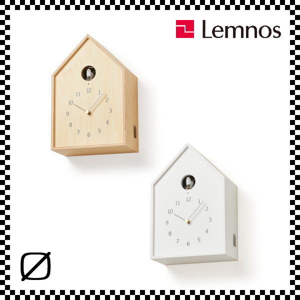 LEMNOS レムノス Birdhouse Clock バードハウスクロック ナチュラル ブラウン NY16-12 カッコー時計 掛け時計 W181/H268mm