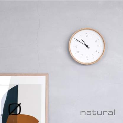 LEMNOS レムノス NEUT wall clock ニュートウォールクロック KK22-09 ブラック グレー ナチュラル 掛け時計 直径28.8cm