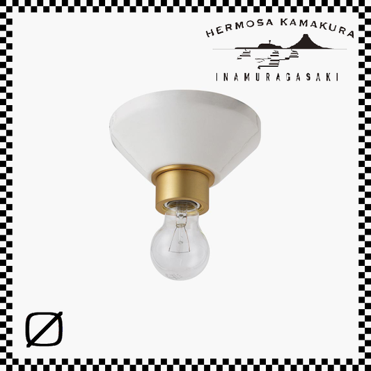 HERMOSA ハモサ PICCOLA CEILING LAMP BASE ピッコラシーリングランプベース CE-005WH W140mm/H80mm シーリングランプ