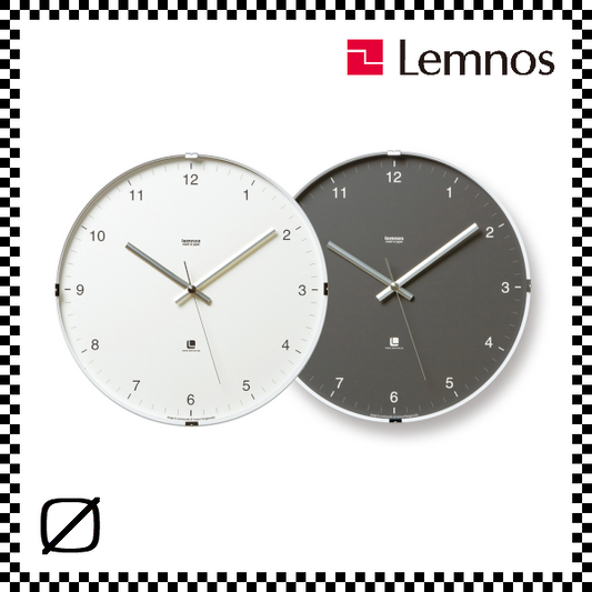 LEMNOS レムノス CASA North clock カーサ ノースクロック T1-0117 掛け時計 ホワイト グレー 直径32cm